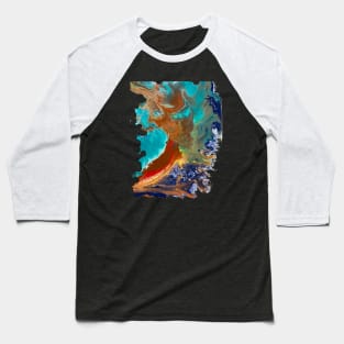Abstract Flow 2 Baseball T-Shirt